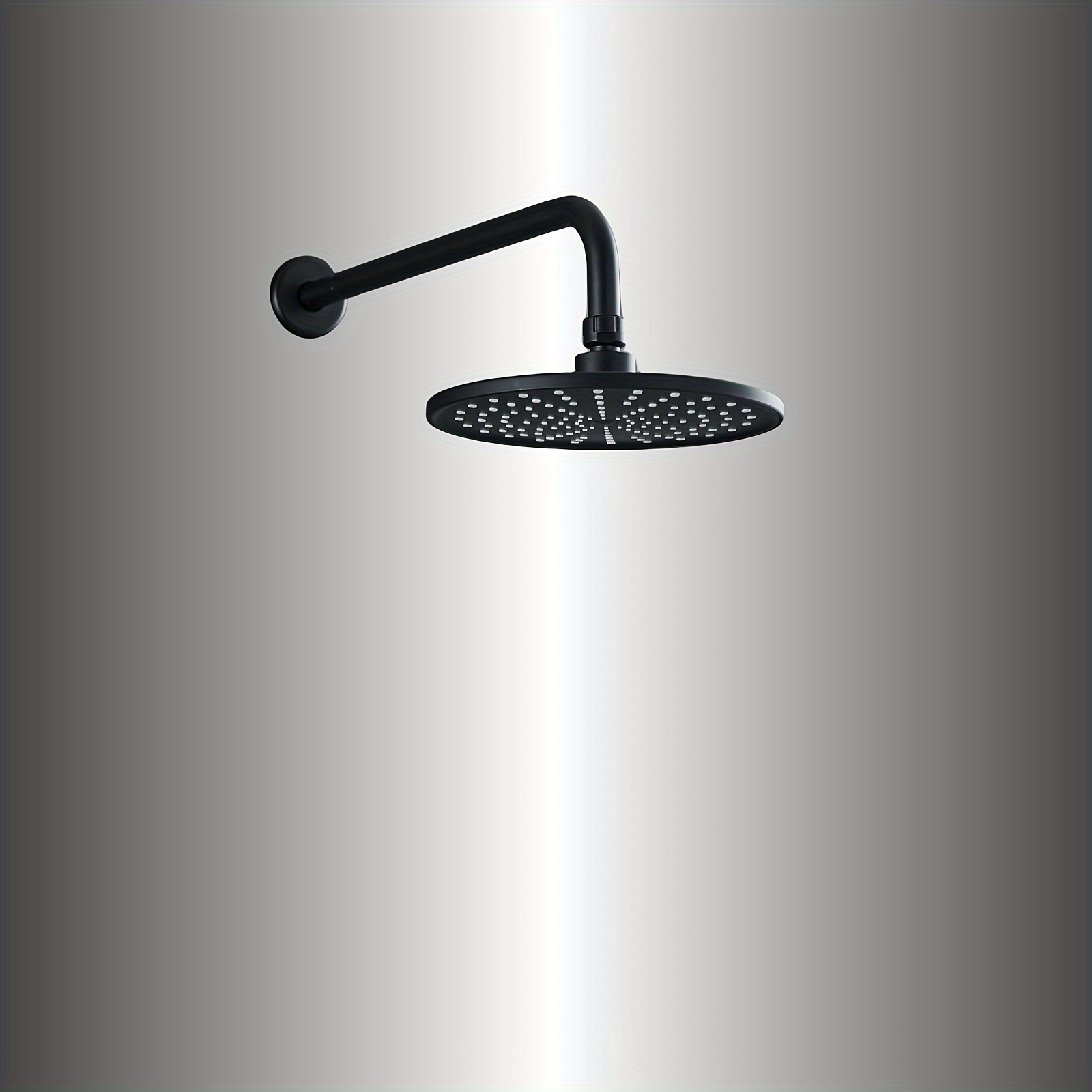 1pc 9 Inch Cool Black Top Spray Head, Bathroom Fixed Shower Head, Bathroom  Plastic Shower Head, Bathroom Accessories