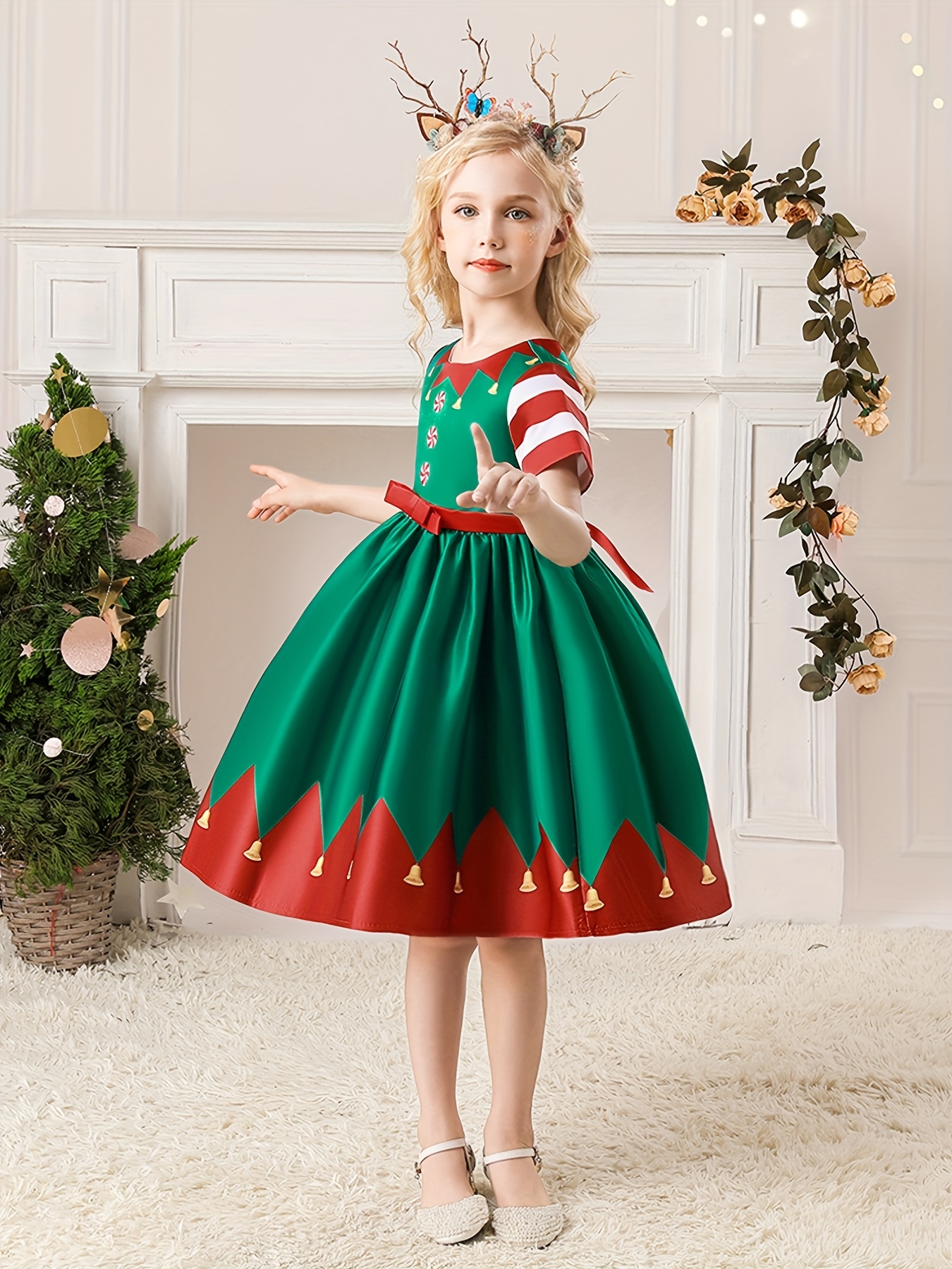 Hunter green best sale christmas dress