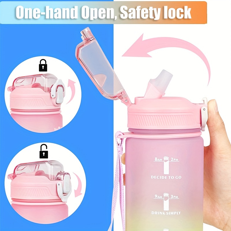 Lock lock Sports Water Bottle Portable Plastic Cup - Temu