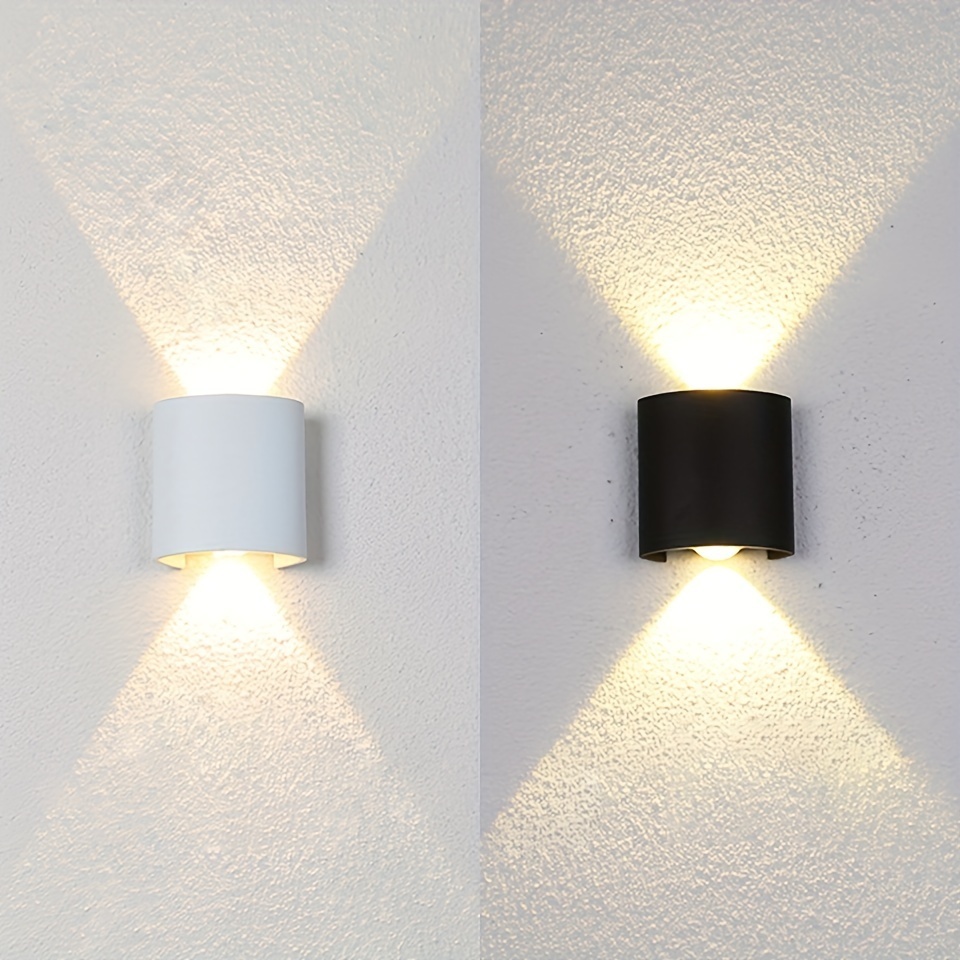 1pc Applique Extérieure Extérieure À Double Tête LED, Supérieure