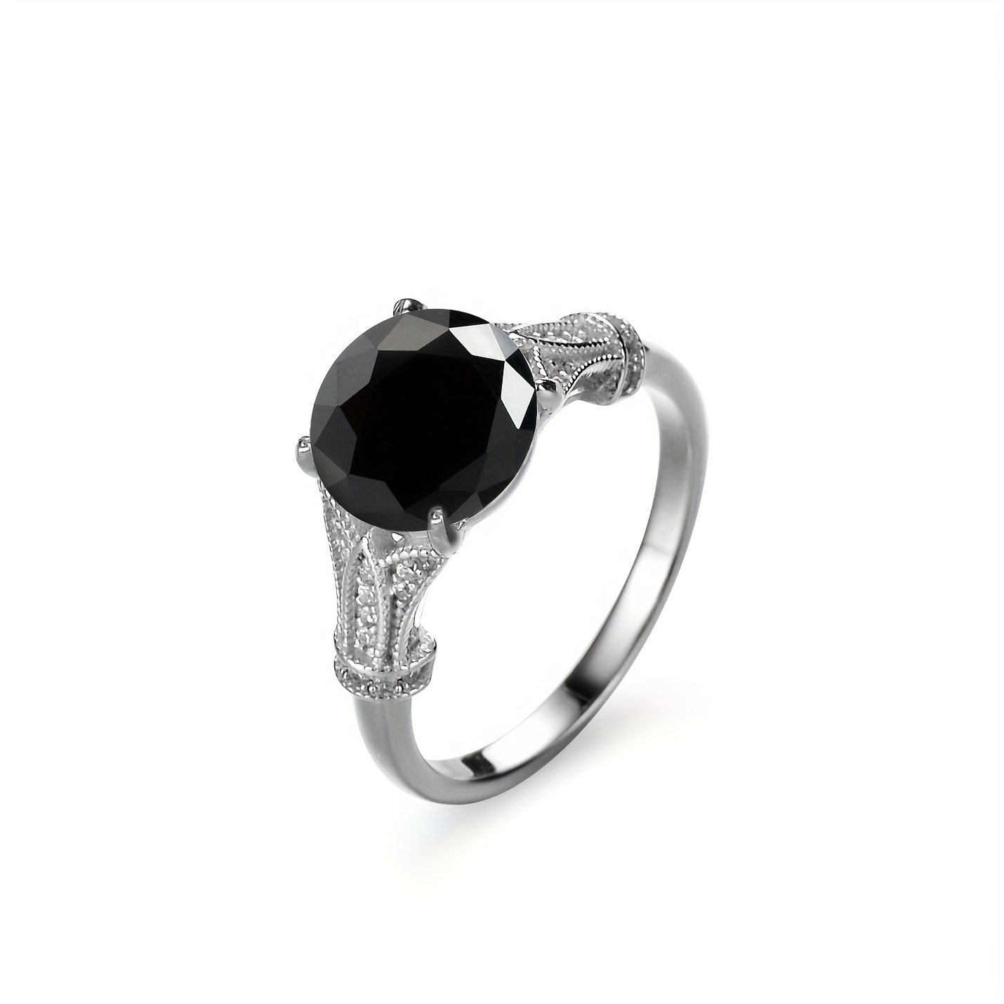 Top Quality Classic 3.0CT Moissanite Ring, 925 Silver for Men
