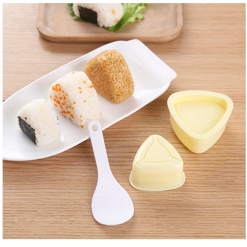 Diy Sushi Mold, Onigiri Rice Ball Food Press Triangular Sushi Maker Mold,  Sushi Kit, Japanese Kitchen Tools, Bento Box Accessories, Diy Supplies -  Temu