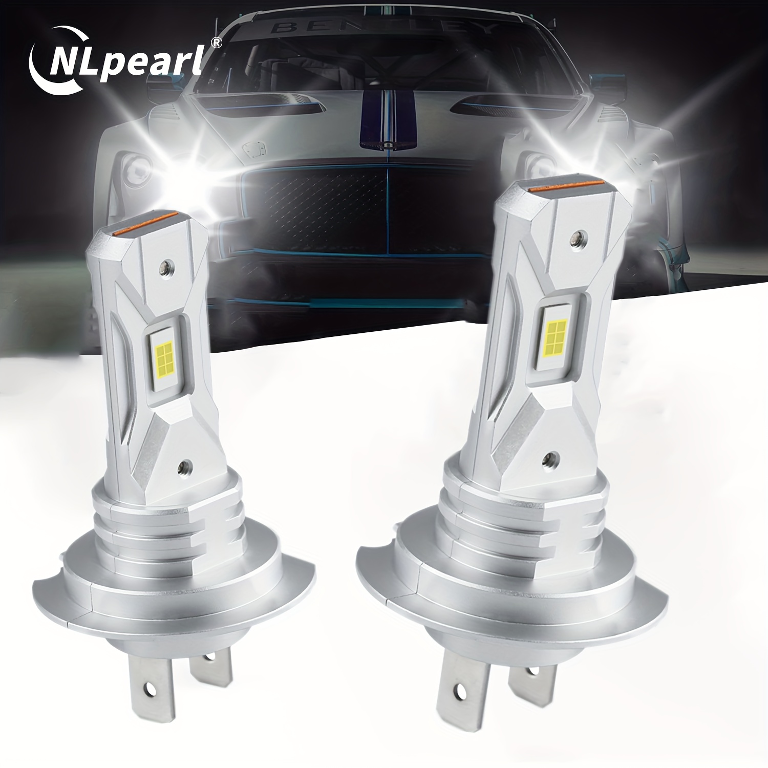 2x H7 Led Canbus No Error Headlight 360 ° H18 Car Bulbs 12v 55w Diode Lamps  High Power For BMW Skoda Hyundai VW Passat Golf Audi