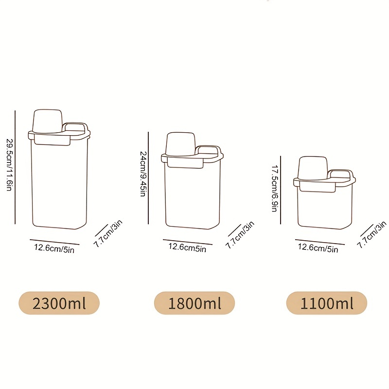 Airtight Laundry Detergent Container with Measuring Cup