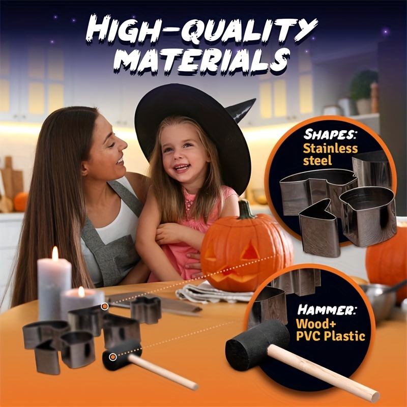 Premium Stainless Steel Pumpkin Carving Kit Hammer Perfect - Temu