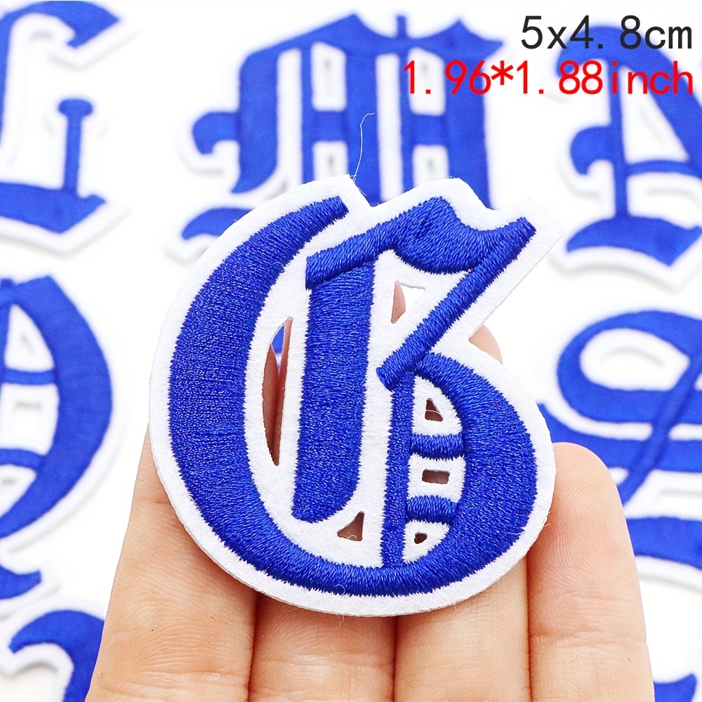 Gothic Alphabet Number Letter Embroidery Patches Iron On - Temu