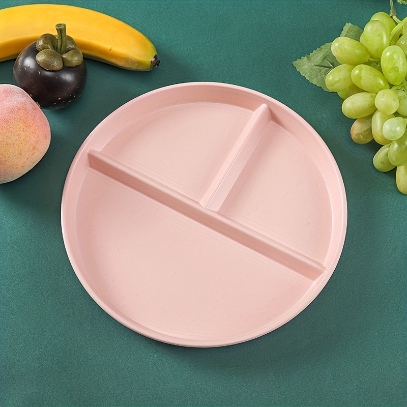 Portion Control Plate Wheat Straw Divided Plates Adults 3 - Temu