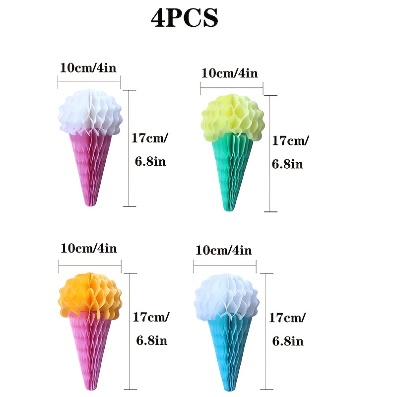 Diy Random Mixed Color Ice Cream Honeycomb Decoration Charm - Temu