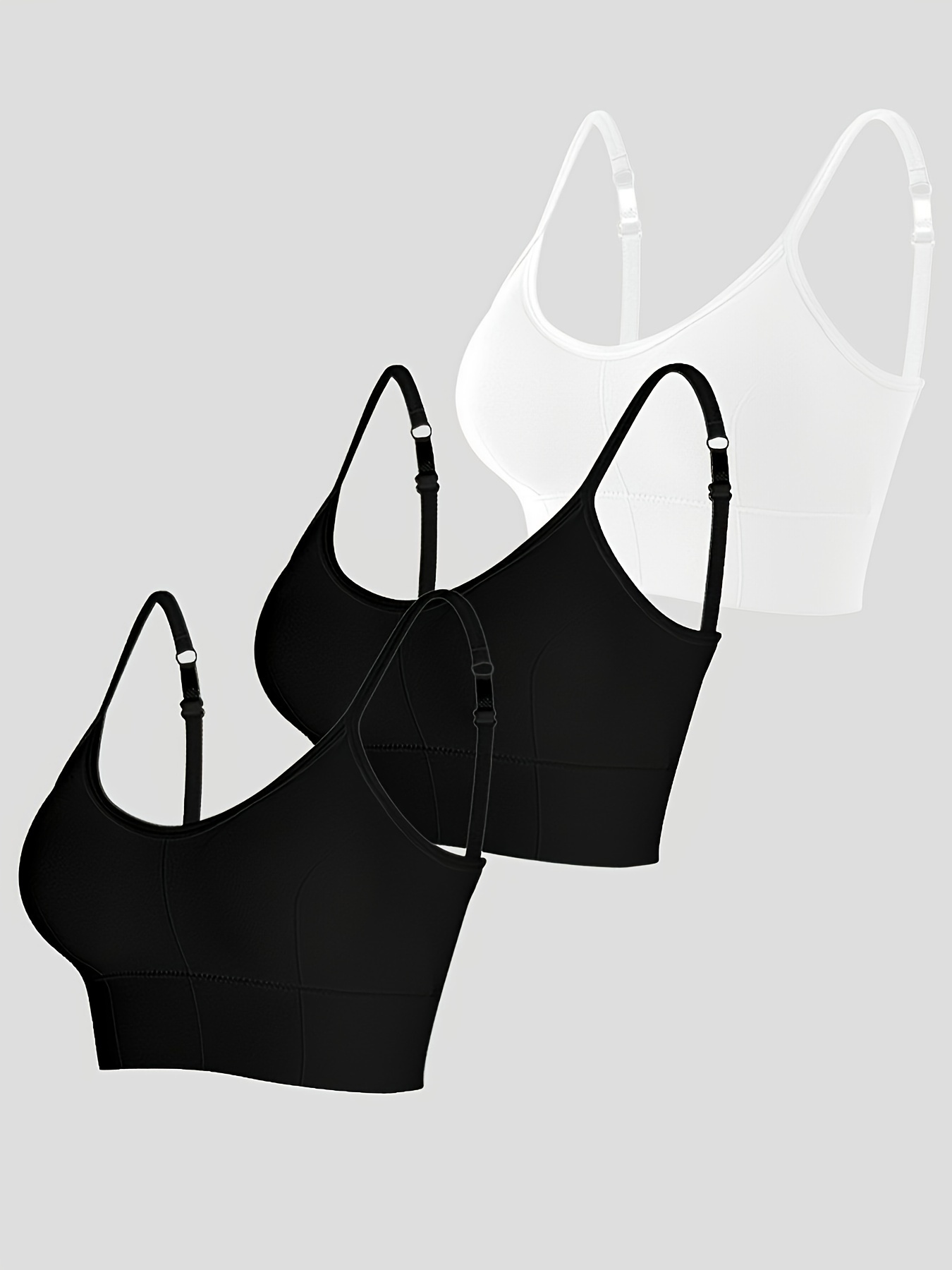 Simple Solid Sports Bras Comfy Breathable Yoga Fitness Push - Temu