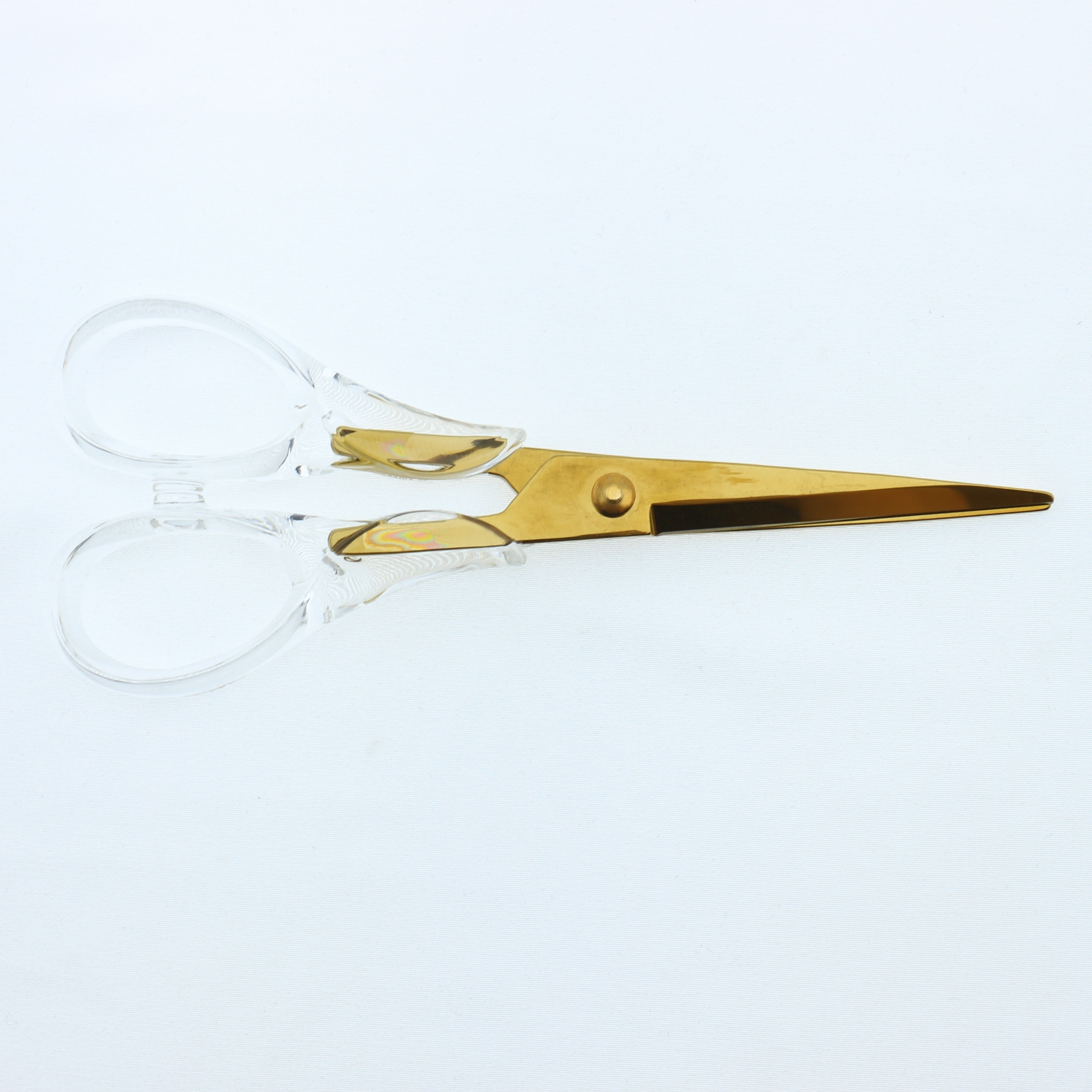 Gold Acrylic Scissors Transparent Metal Scissors office accessories