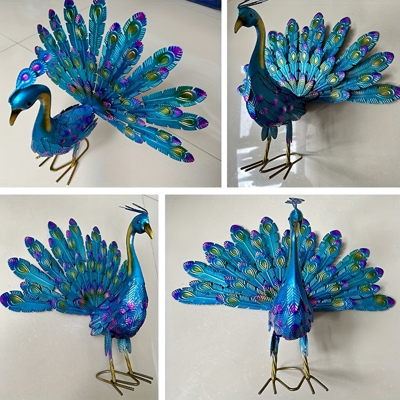 22 in. Peacock Decorative Statue