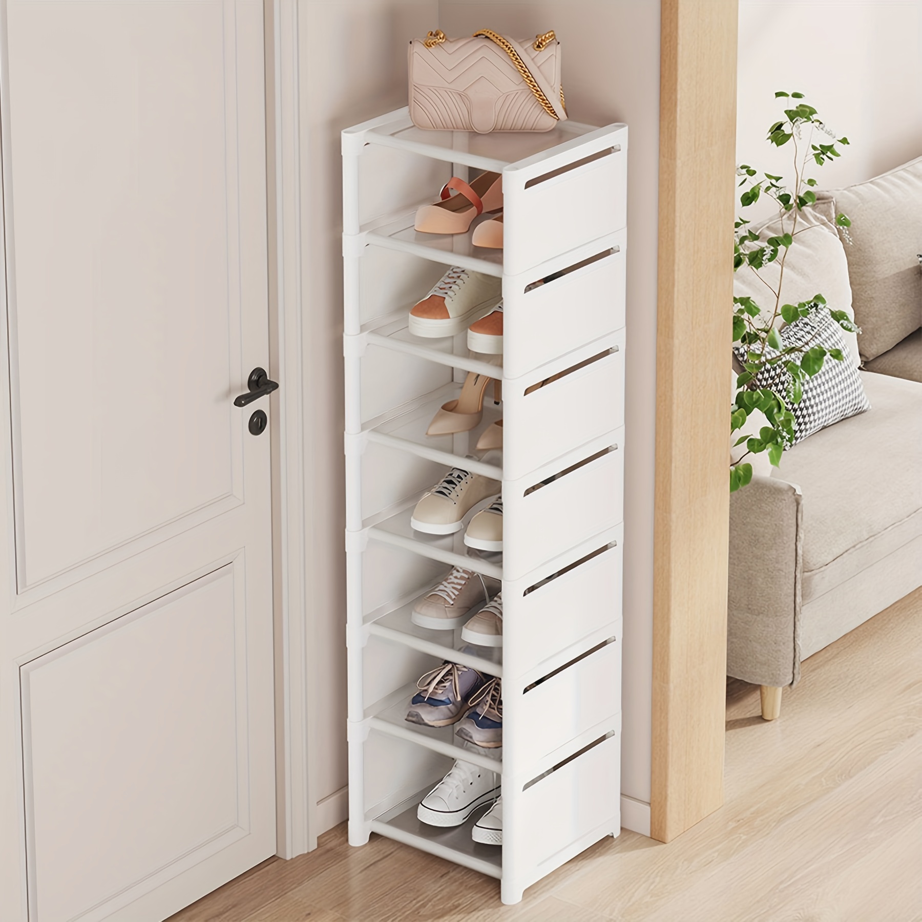Simple Shoe Rack Dormitory Home Multi-story Economy Solid Wood