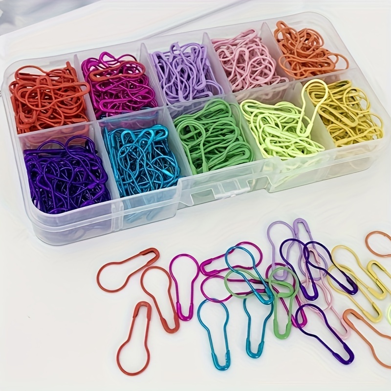Safety Bulb Pins 10 Colors Calabash Crochet Stitch Markers - Temu
