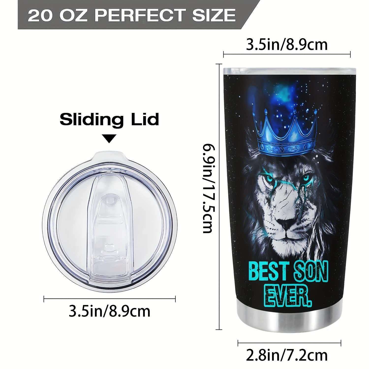 To My Son In Law From Mom Mother In Law Stainless Steel Tumbler Cup I  Didn't Give You The Gift Of Life Lion Son Travel Mug Tumbler - Temu