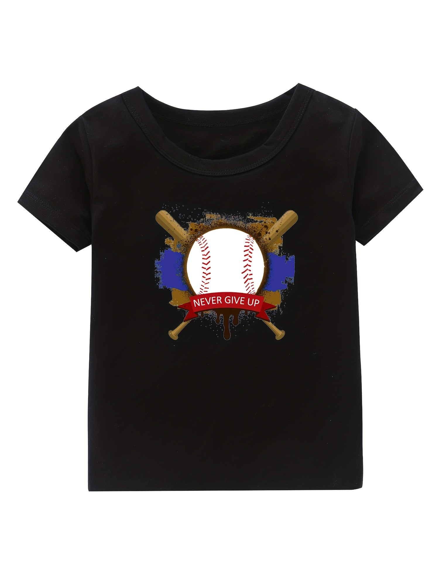 Boys Short Sleeve Baseball Graphic Tee