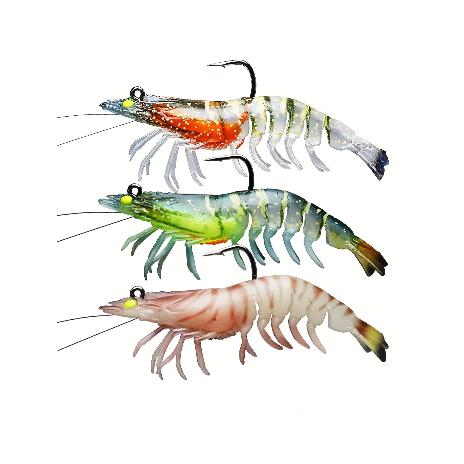 Soft Fishing Lures Shrimp Uv Light Soft Plastic Bait - Temu Canada