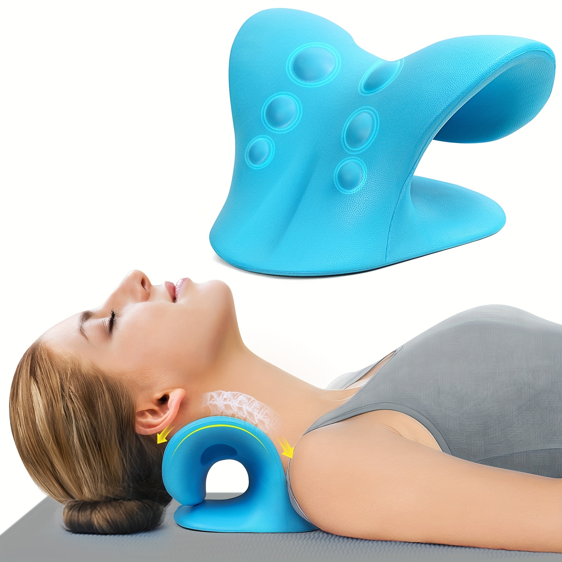 Neck Pillow Cervical Spine Alignment Chiropractic Pillow - Temu