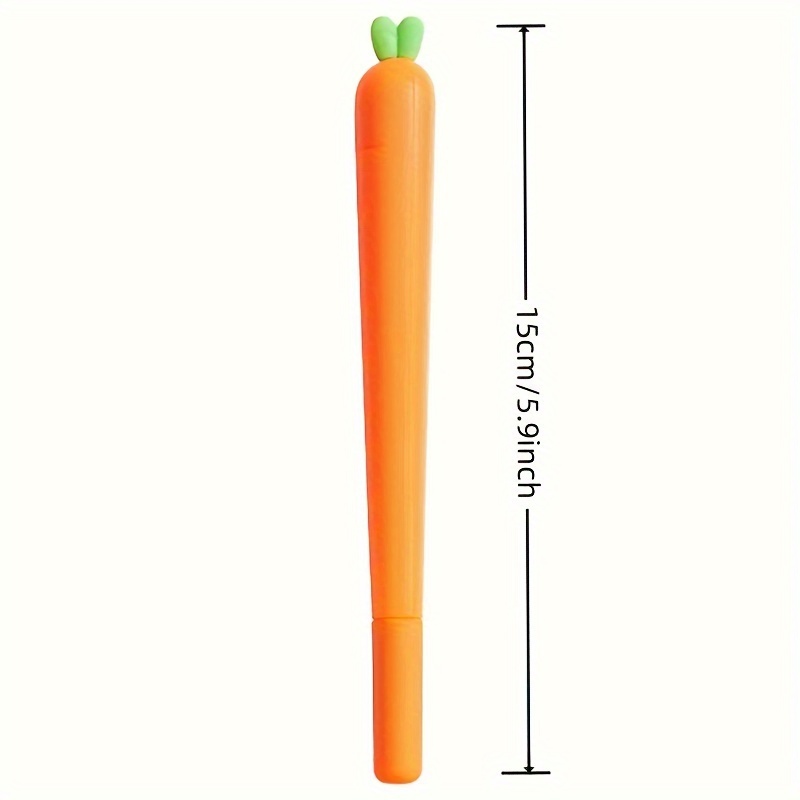 Creative Cute Simulation Carrot Silicone Pencil Case for Girls Boys Kids