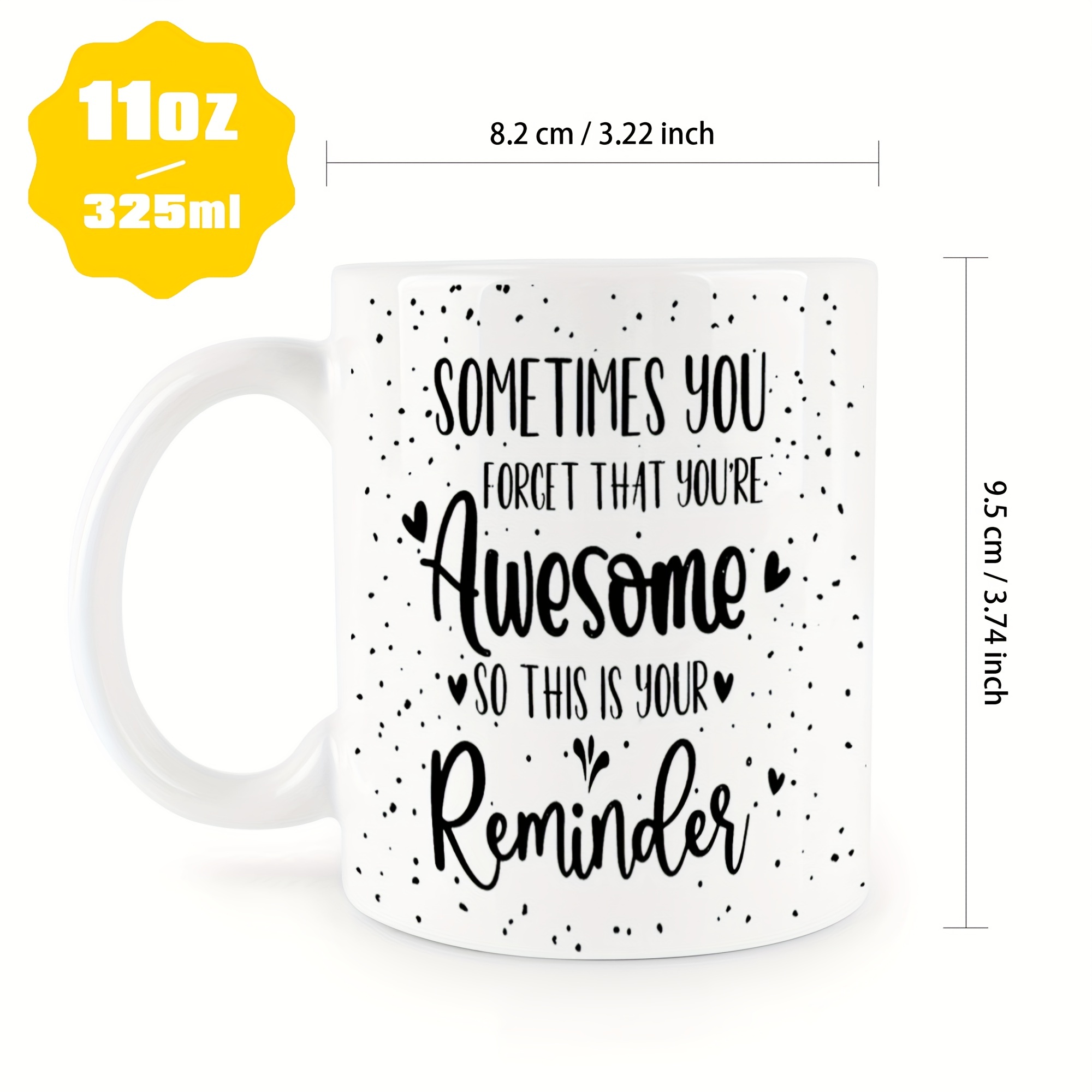 Inspirational Quotes Coffee Mug White Porcelain Coffee Cups - Temu