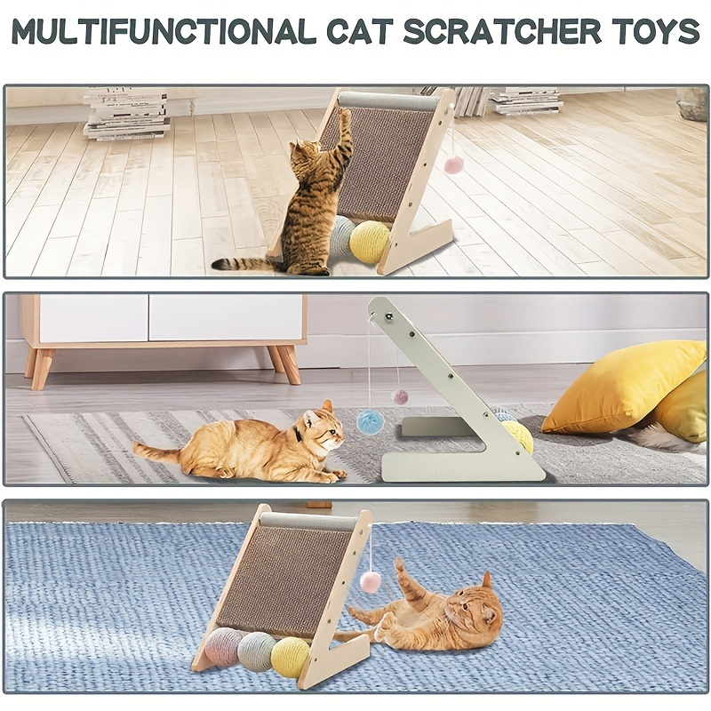 Multi Shaped Cat Scratching Mat Cat Interactive Toys - Temu