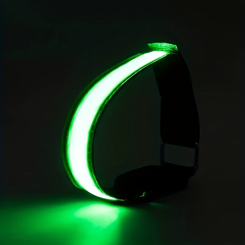 Rechargeable USB Reflective Band LED Light Bracelet Outdoor Sports Cycling