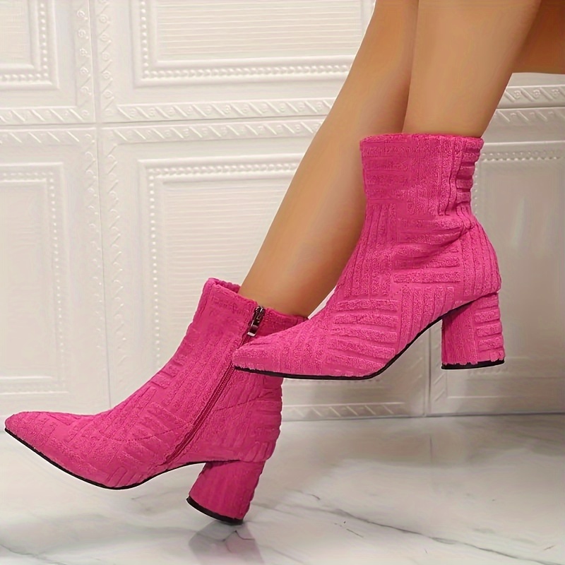 Rose colored sale booties