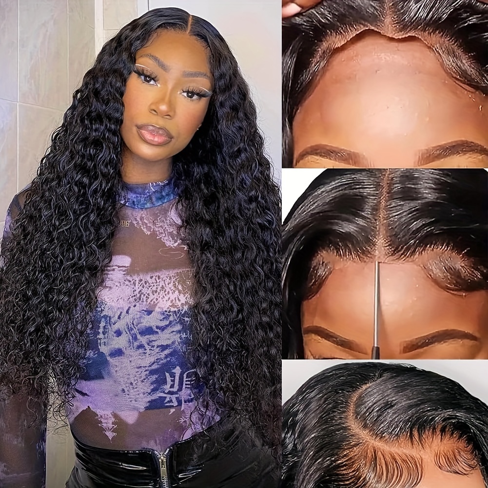 Wear And Go Glueless Wigs Human Hair Pre Plucked Pre Cut 5x5 - Temu