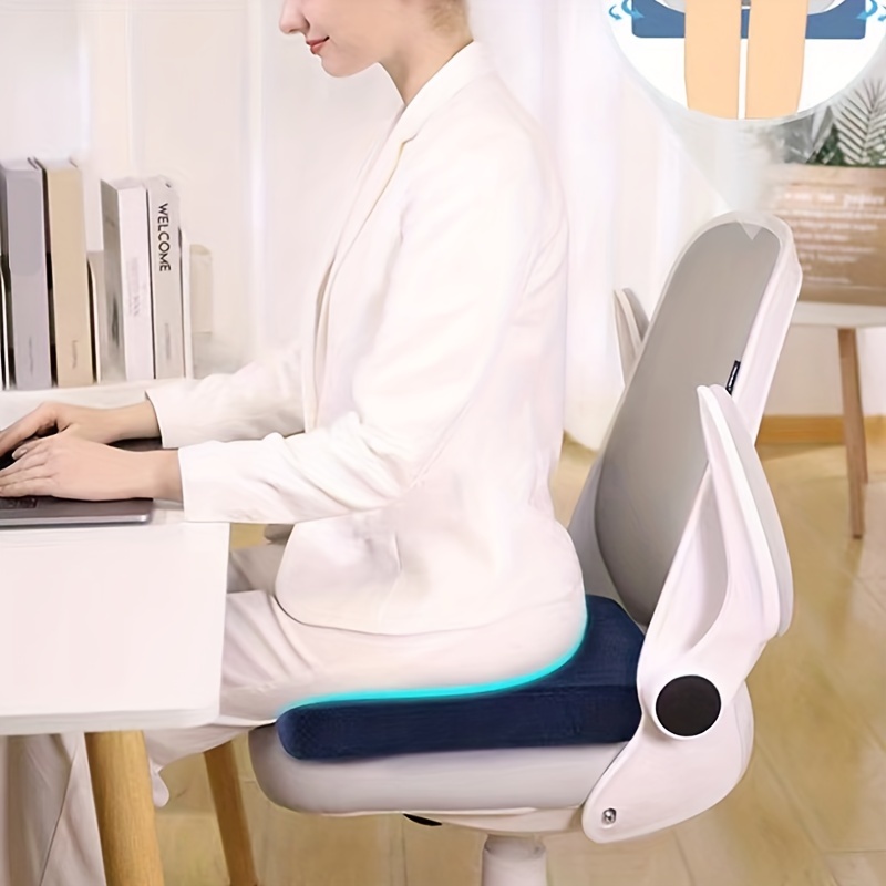Ergonomic Seat Cushion Pillow: Foam Chair Pad With Washable Cover For Lower  Back Pain Relief - Perfect For Office, Car, Wheelchair, School & Computer  Chairs - Temu
