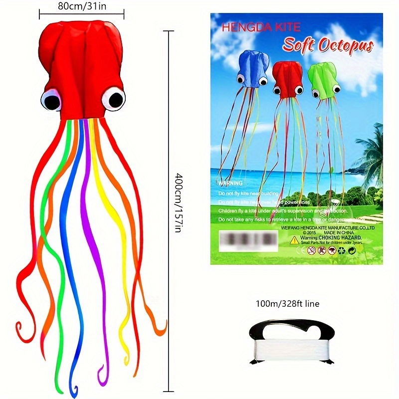 1pc Large Dolphin Blue Kite 328ft Rope Frameless Soft Parafoil Giant 3d Kite  Breeze Beach Kites Outdoor Beach Children Kids Adults - Sports & Outdoors -  Temu Australia