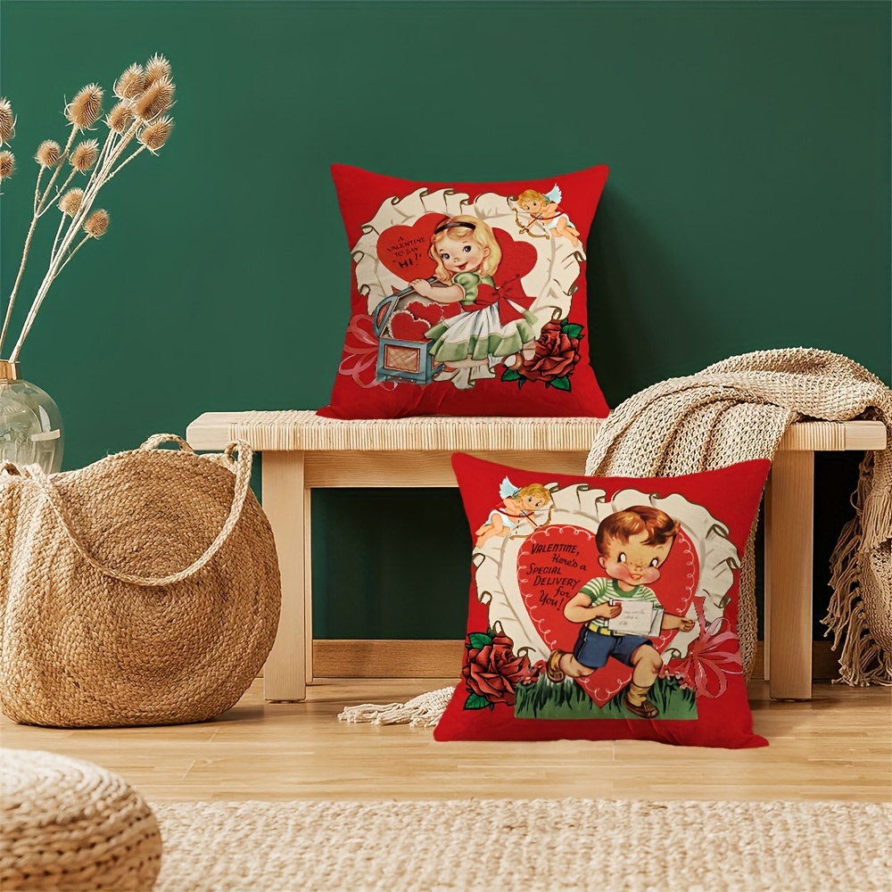 Vintage throw pillow outlet covers