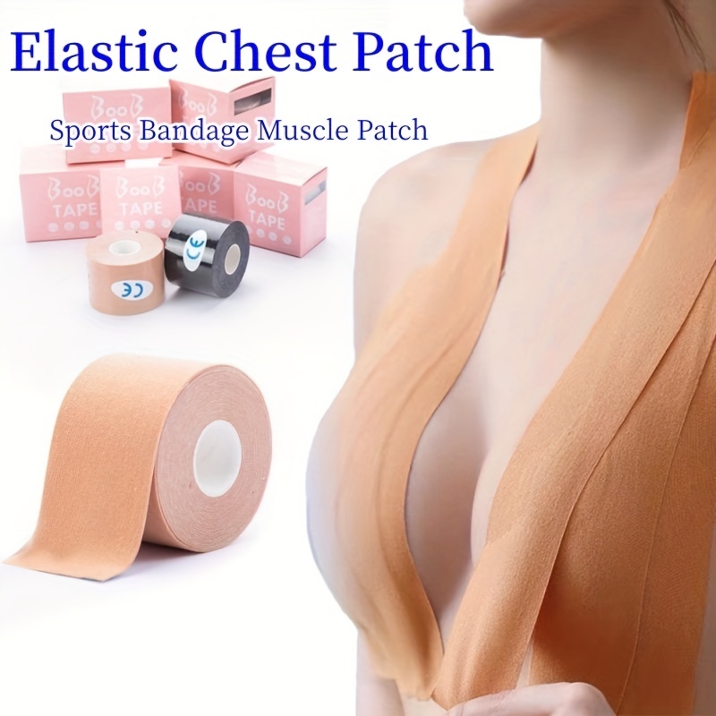 Boob Tape, Nipple Tape, Waterproof Breast Lift Tape, Elastic Comfortable  Breast Tape, Strapless Adhesive Sticky 