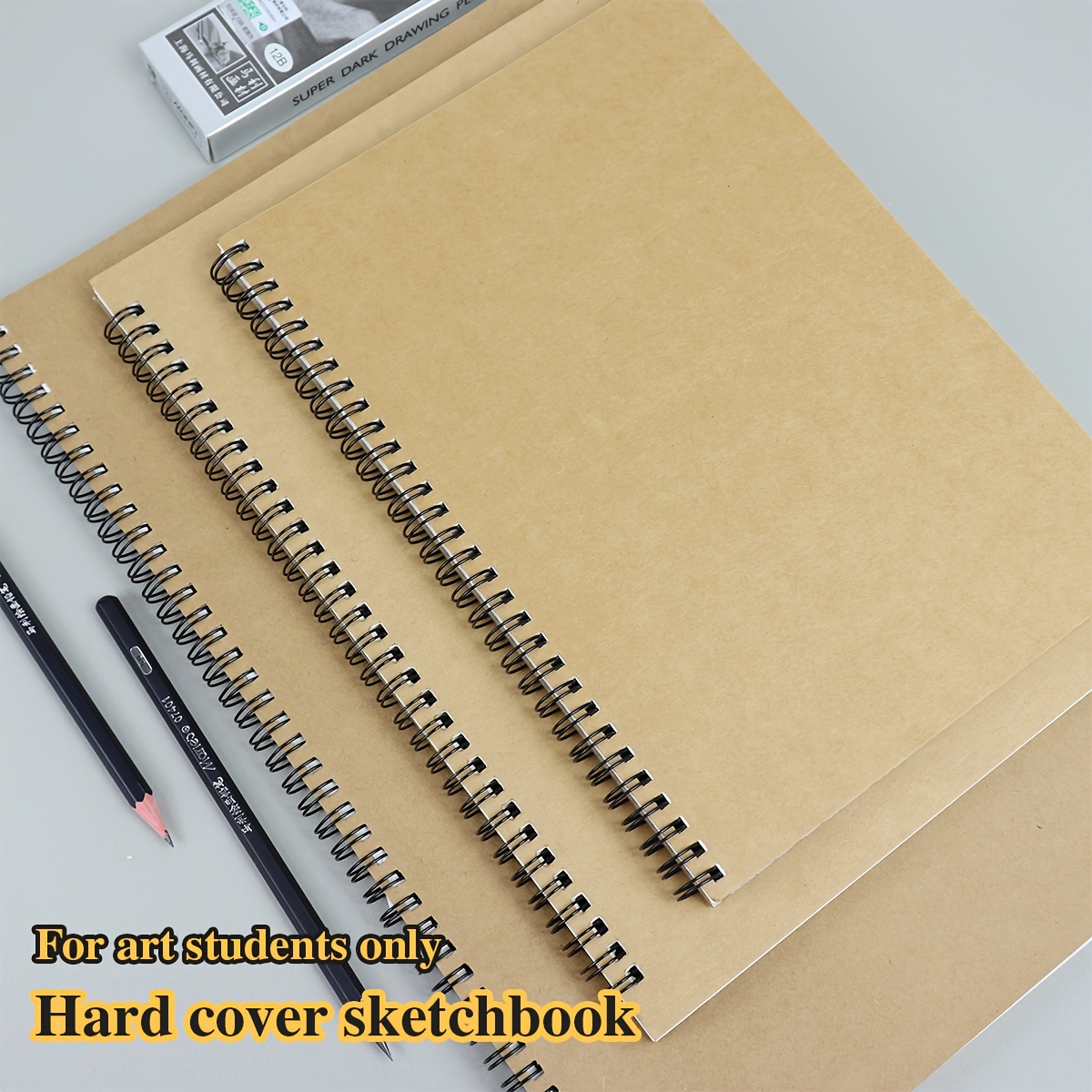 Artists Sketchbook For Drawing A3/a4/a5 With Spiral Bound - Temu