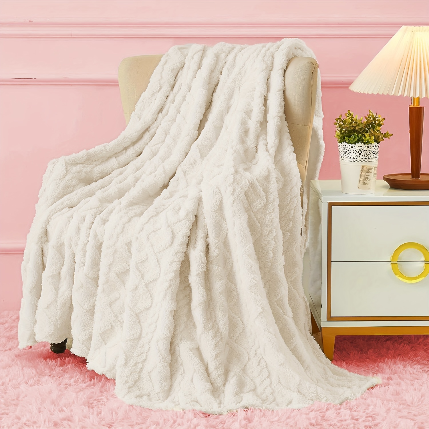 Fleece Blanket Throw Blanket Fuzzy Super Soft Plush Luxury - Temu