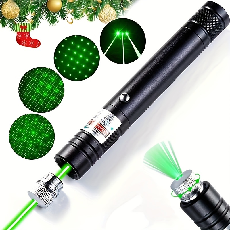 Pointeur laser vert USB rechargeable pour le travail de guidage longue  distance, fête d'ambiance, démonstration d'éclairage, jeu d'animaux,  randonnée nocturne, en forme d'étoile, camping, Mode en ligne