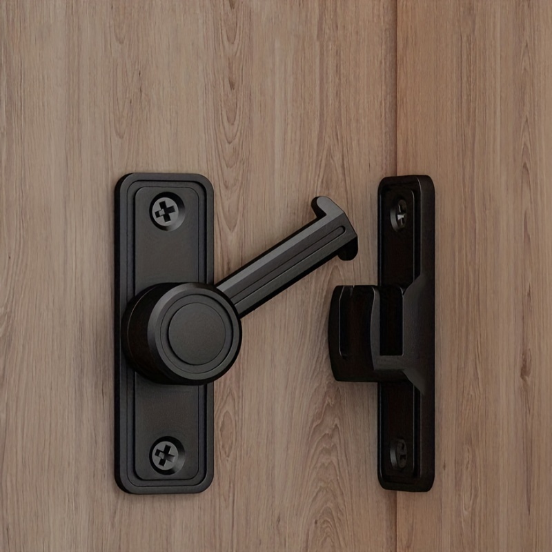 Bathroom Door Lock Sliding Door Latch Window Cabinet Swivel Lock Zinc Alloy  Door Locks for Bedrooms Interior Door Privacy Flat Latch with Screw for
