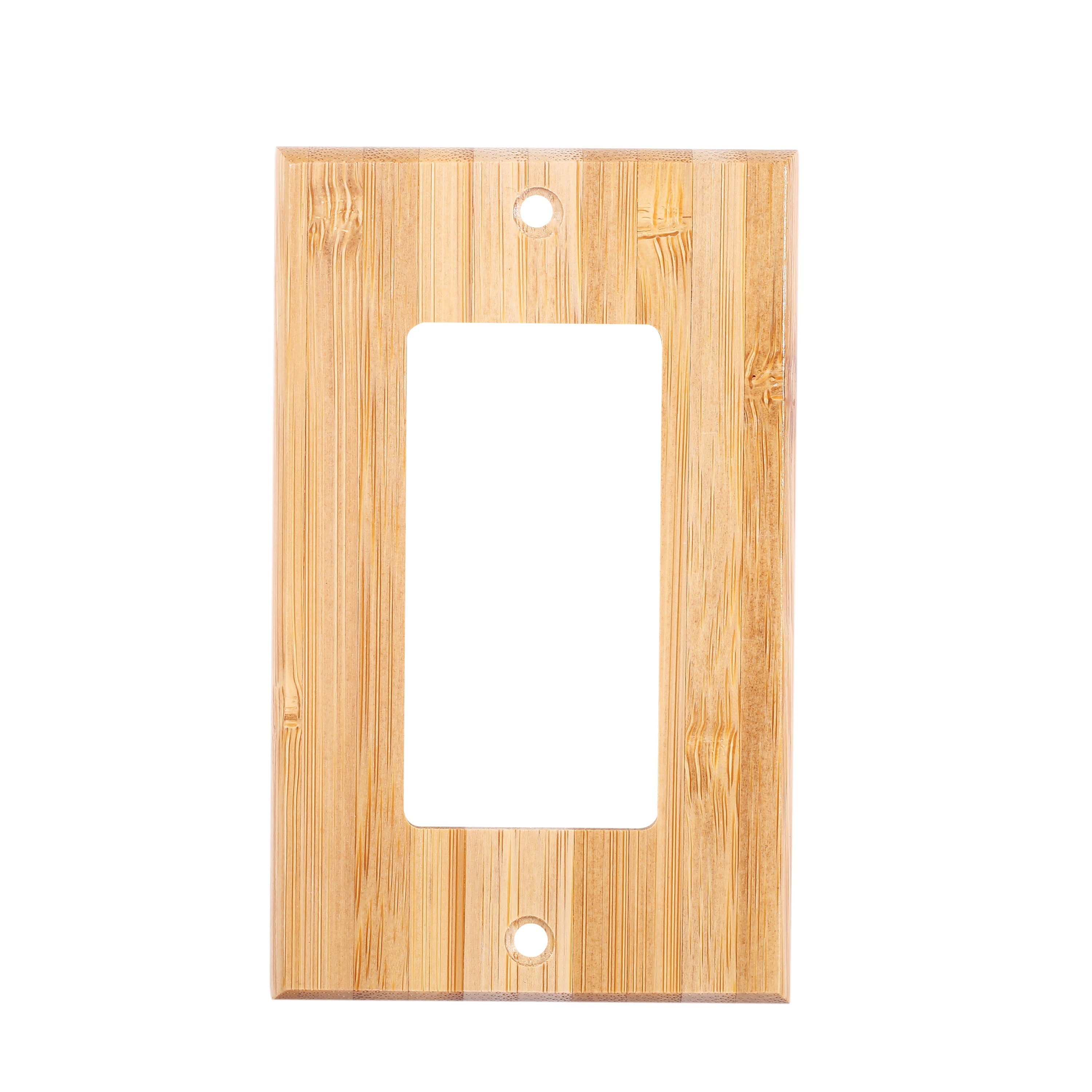 Solid Wood Single Toggle Light Switch Plate Bamboo Light - Temu