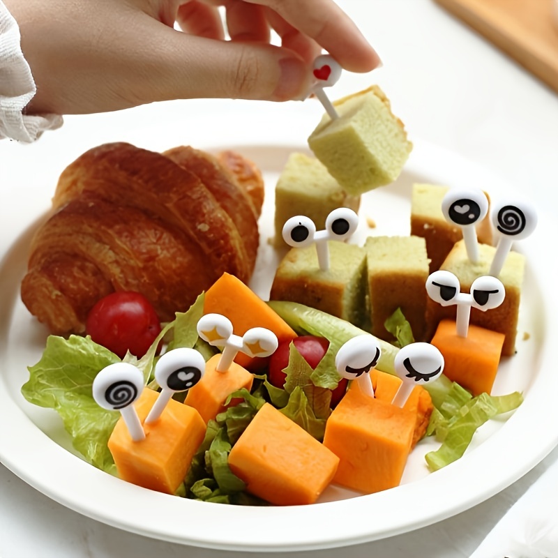 10pcs Fruit/cake/food Picks, Reusable Salad Forks, Color Random, Suitable  For Kids And Adults Party Table Decoration