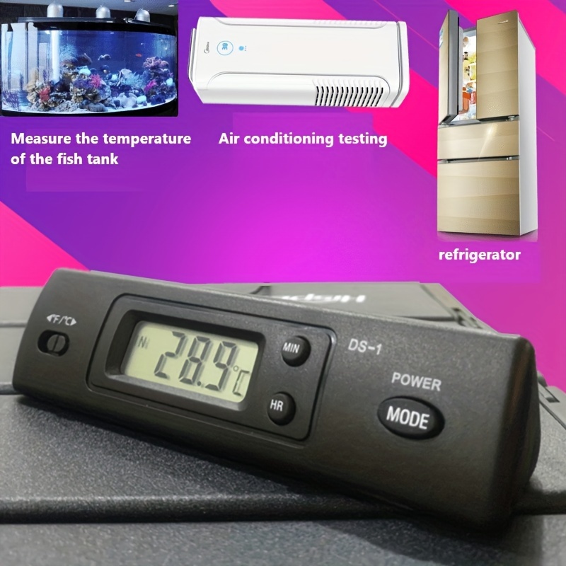 New Mini LCD Digital Probe Sensor Thermometer Water Tank Swimming Pool  Refrigerator Aquarium Wine Cellar Thermometer Measurer