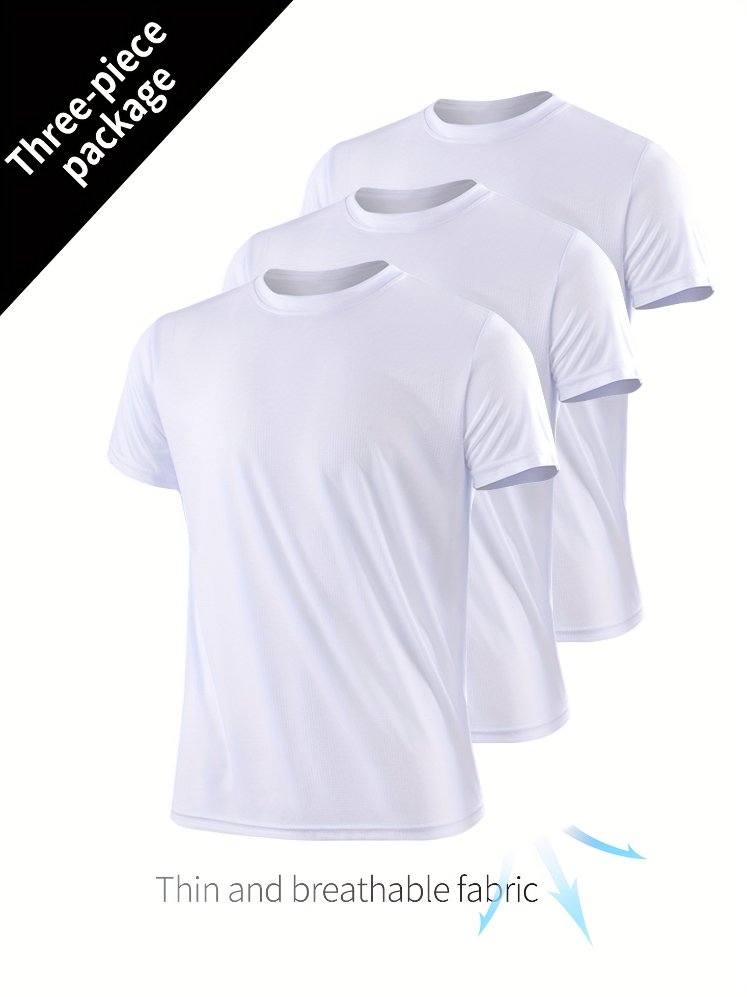 Camisetas blancas completas para hombre.