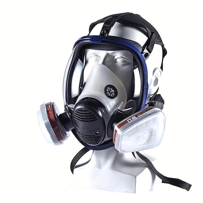 Mascarilla química 6800 a prueba de polvo, máscara de Gas, respirador,  pintura, pesticida, aerosol, silicona, filtros de cara completa, soldadura  de laboratorio