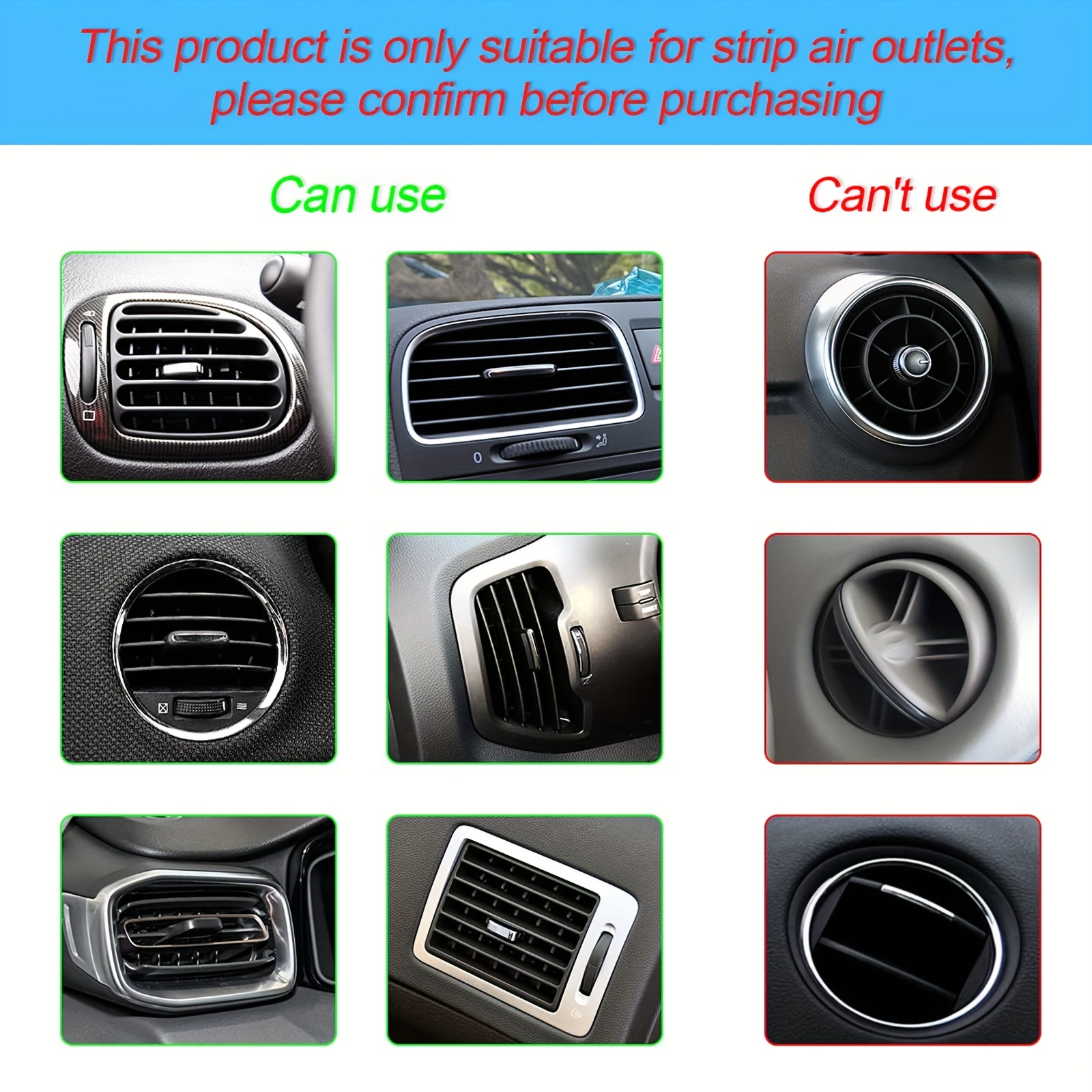 Universal Car Air Conditioner Vent Trim Decoration Strip Accessories,  Waterproof Flexible Shiny Auto Car Vent Interior