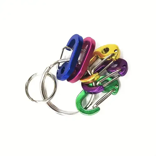 5pcs S Shaped Carabiner Clip Dual Snap Double Gated Spring Hooks For  Keychain Snap Hook For Fishing Camping Outdoor Sports - Sports & Outdoors -  Temu
