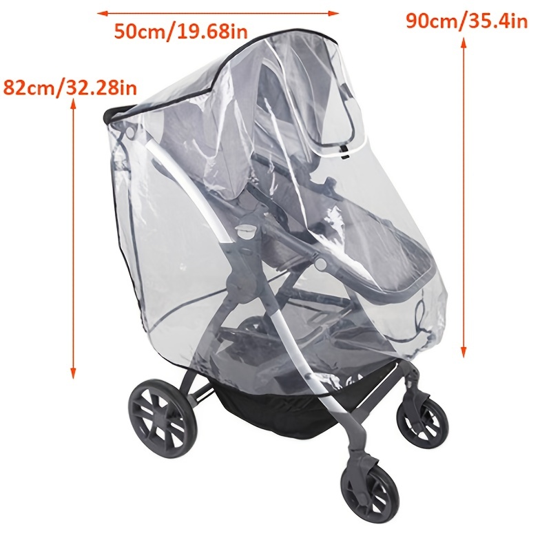 Universal Stroller Rain Cover Waterproof Windproof Dustproof & Snow Proof