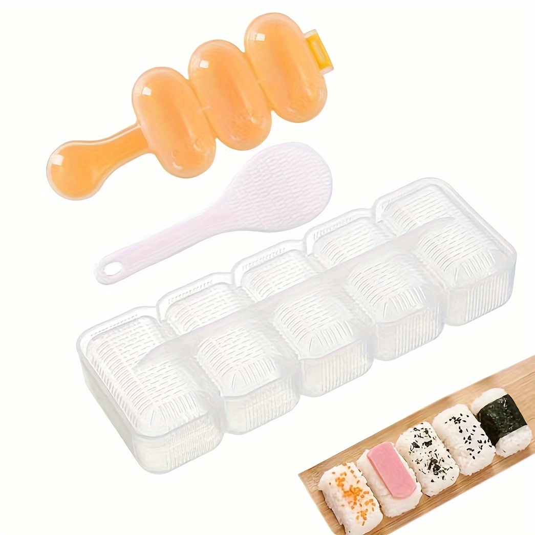 6 Set Rice Ball Mold Sushi Mold Case Box Press Mold Nigiri Rolls Maker  Press Bento Tool for DIY Kitchen Tools