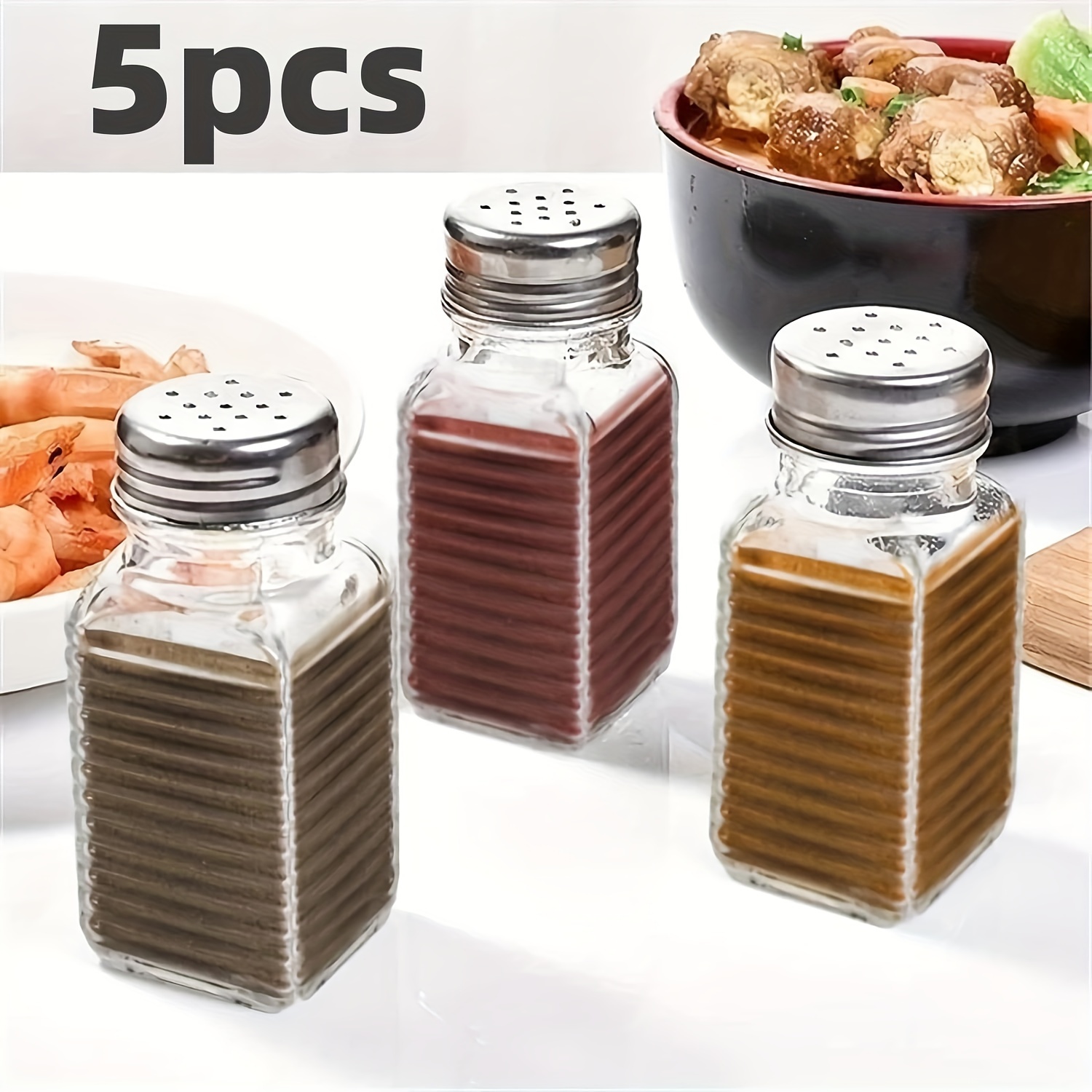 Automatic Opening Seasoning Jar, Salt And Pepper Shakers Kitchen