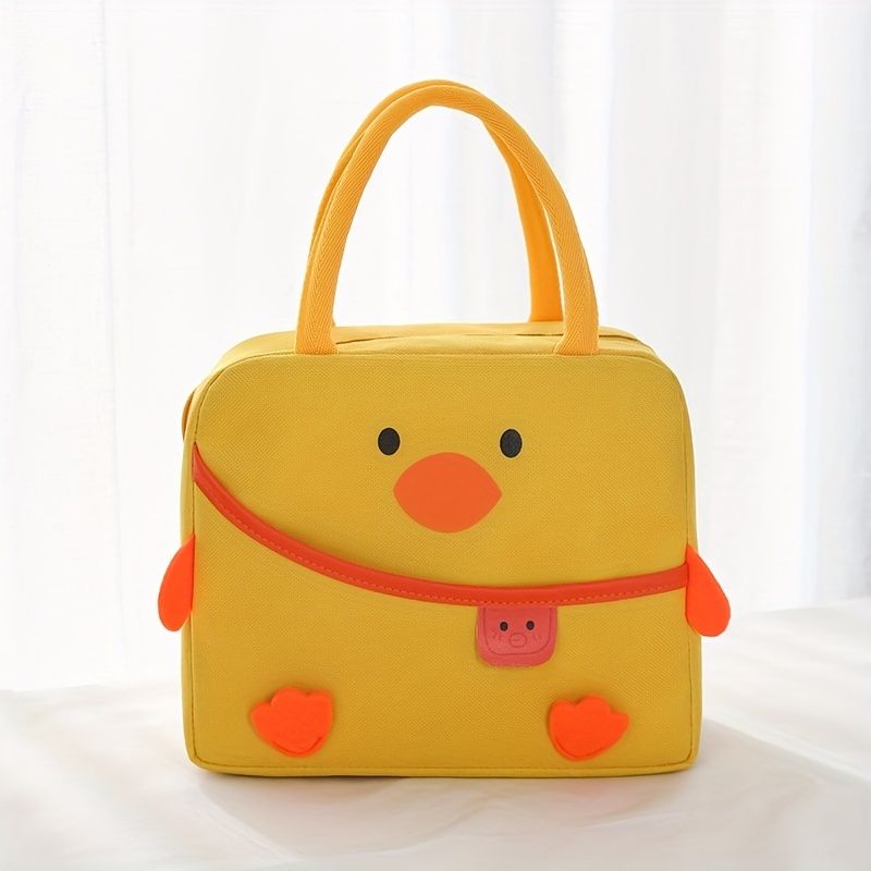 New Cartoon Insulated Lunch Box Tote Bag Hand-held Bento Bag 3d  Three-dimensional Lunch Insulation Bag Aluminum Foil Thickened Lunch Box Bag  - Temu