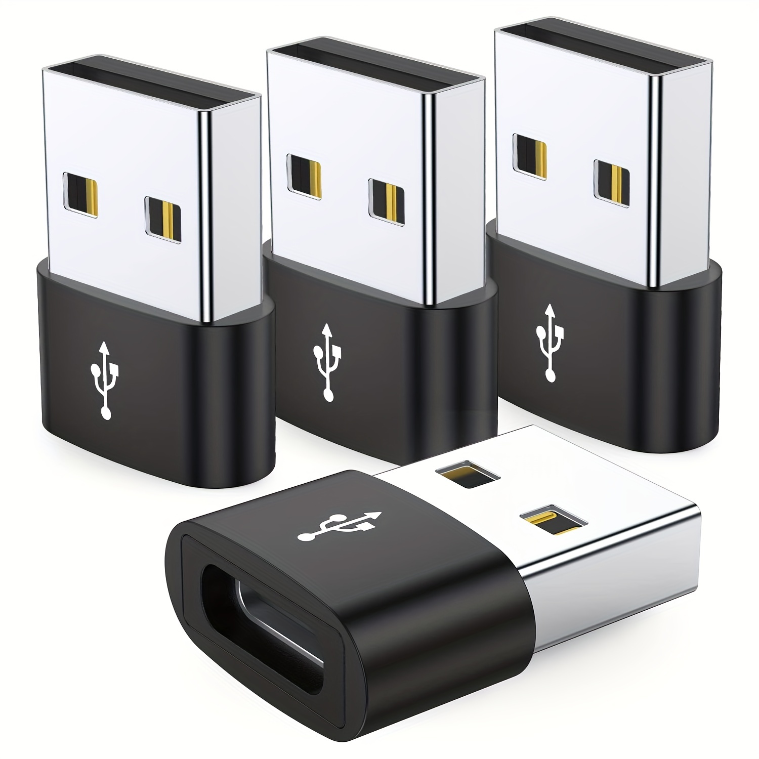 ARKTEK Adaptador USB C a Micro USB, paquete de 4 conectores tipo C hembra a  micro USB macho, compatible con carga y sincronización de datos