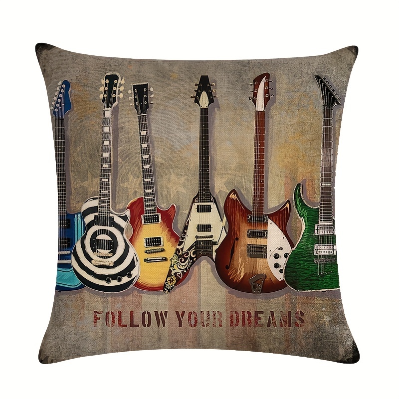 Guitar pillow clearance cases