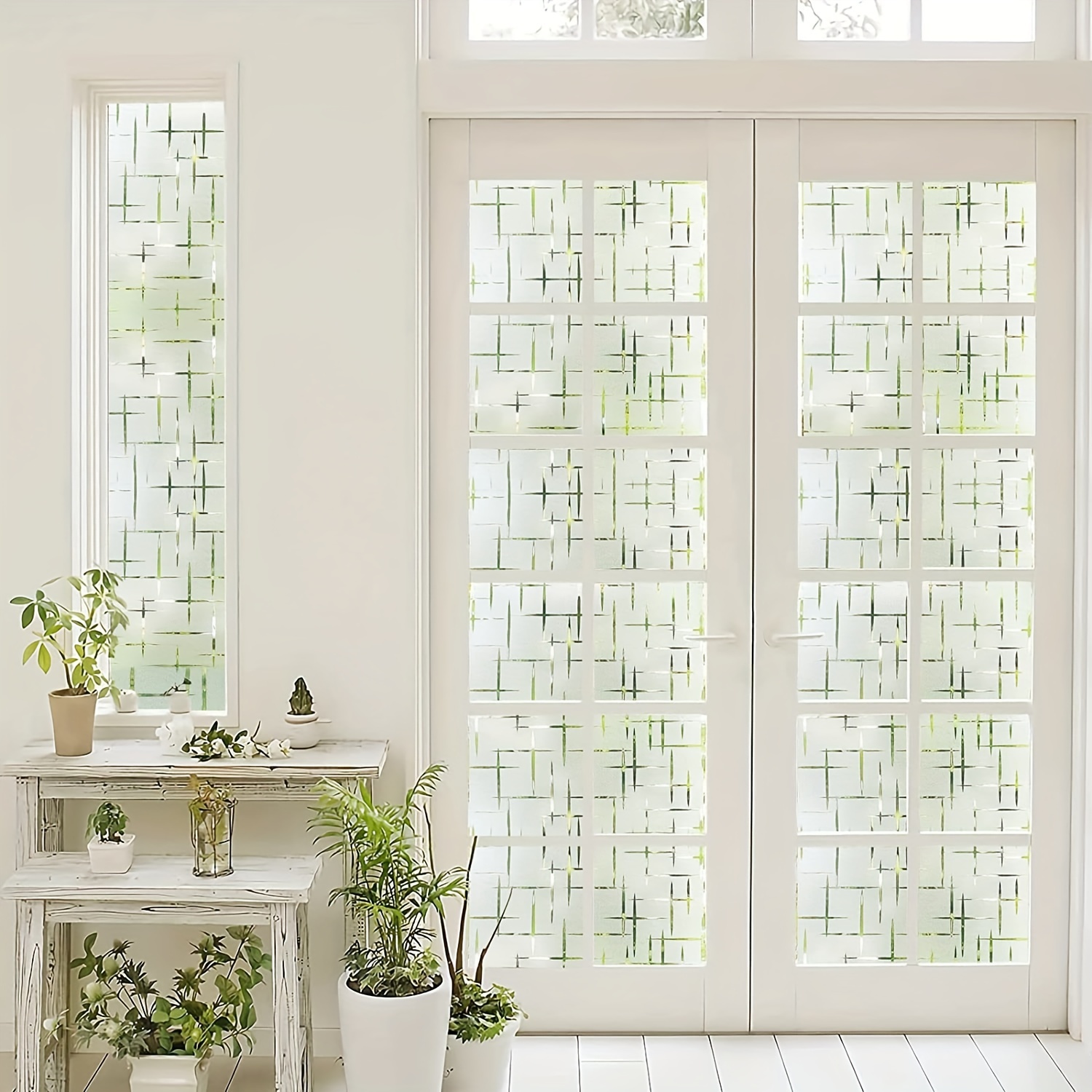 1 Stück Fenster-Sichtschutzfolie, Milchglas-Fensterfolie Für Türen