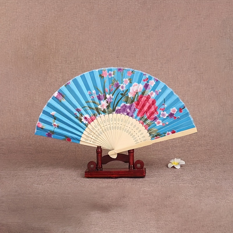 Chinese Style Fan Folding Women's Ancient Style Classic Dance Student Foldin...
